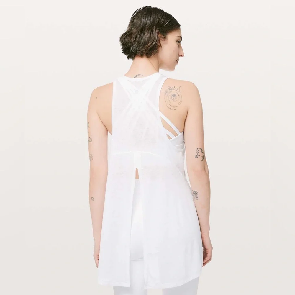 Lululemon Goal Up Tank White 8